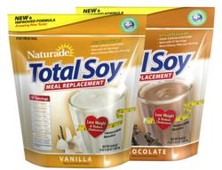 Naturade® Total Soy® new Chocolate and Vanilla formulas were launched in September 2010, boasting 47% less sugar, fewer carbs per serving and a great new taste.